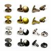 Bouton-pression rond double face - Rivet de vêtement en acier inoxydable semi-creux