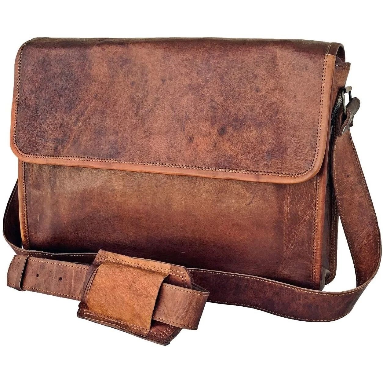

Новая женская кожаная сумка-мессенджер тактический портфель сатчел сумка для ноутбука через плечо 16 x 12 x 5 in коричневый