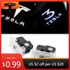 Car Sticker 2pcs for Tesla Model S 3 X Y Led The Latest Upgrade Non-fade Car Door Welcome Light Logo Projector Laser Lamp