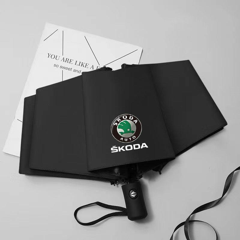 Samochodowy W pełni Automatyczny Parasol Gruby Odporny na UV Parasol Dla Skoda octavia 3 2 superb 3 kodiaq Fabia Kamiq Karoq Akcesoria Samochodowe