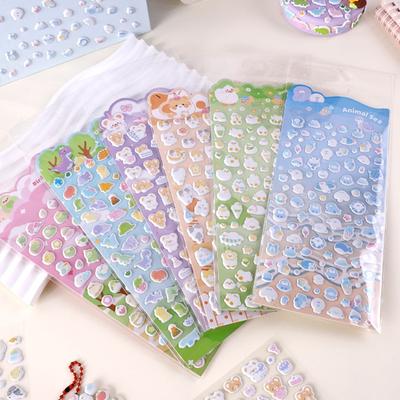 3d Sticker Seal 3D Animal Foam Stickers Cartoon Decorative Sticker for Phone Case DIY Decoration Decals