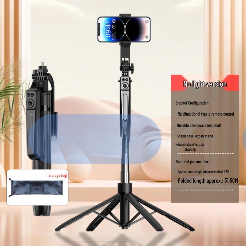 Portable Floor Stand Selfie Stick for TikTok & Travel Photography