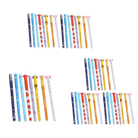 Kreslená gumovací gelová pera Roztomilé zvířecí motivy 0,7 mm Modrý inkoustové pero Hladké psaní Čisté gumování Pero Školní potřeby Dárky na párty