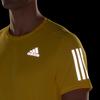 Adidas Logo Print Round Neck Short Sleeve T-Shirt Men T-Shirts Yellow HL5991