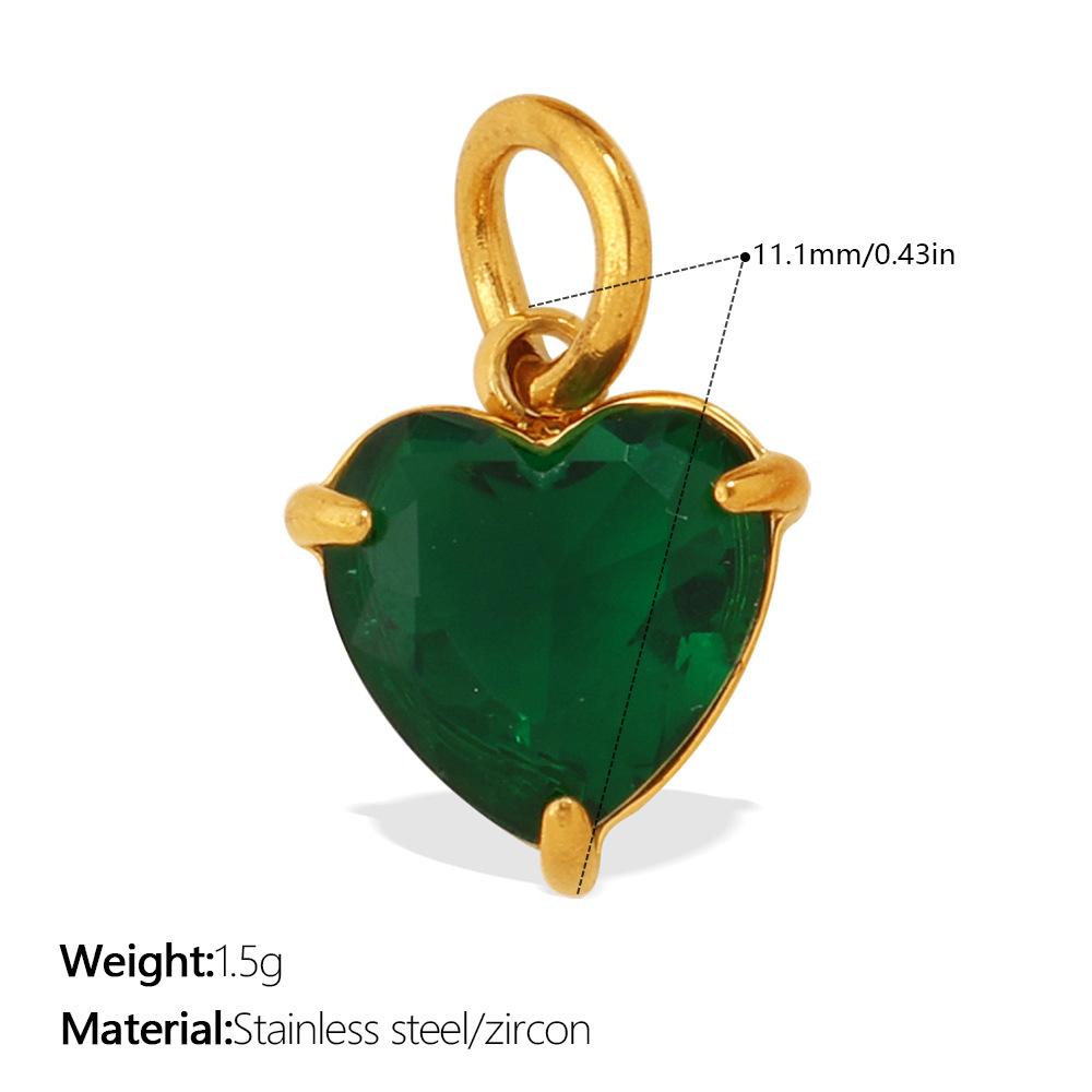 Colorful Diamond Geometric Pendant Light Luxury Niche Multi-Color Multi-Shape Zircon Jewelry Accessories