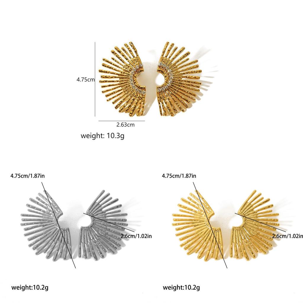 Style Geometric Earrings For Women And Zircon