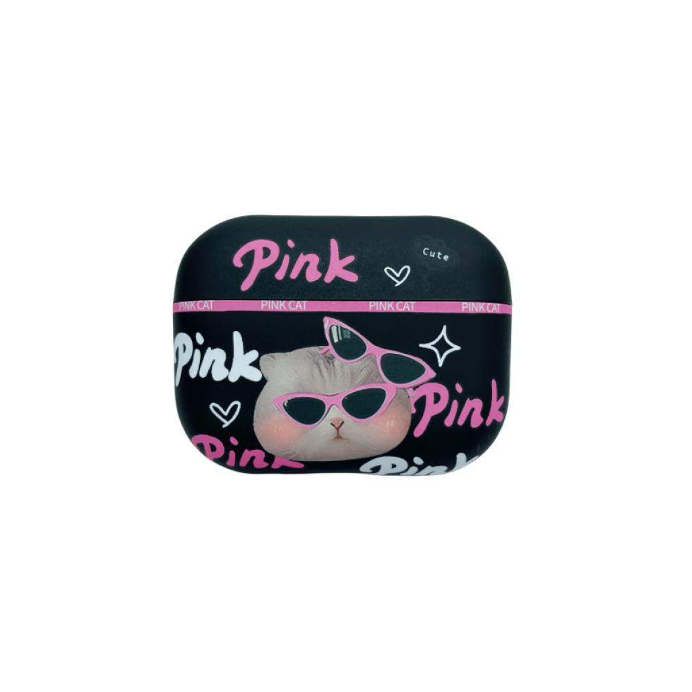 AirPods pro1 anti-drop explosion earphone case scratch-proof rice white powder cool cat
