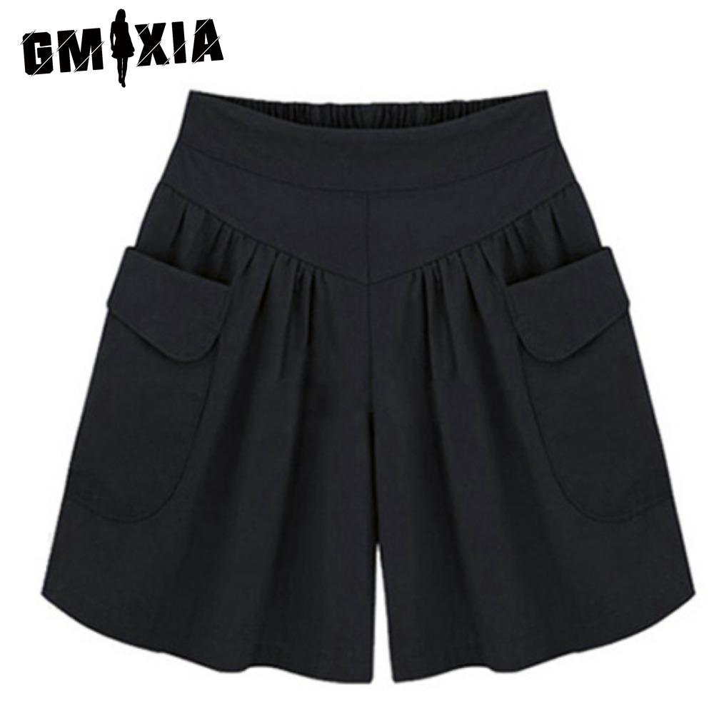 

GMXIA Женские модные повседневные летние весенние шорты M чёрный