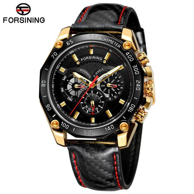 

Forsining Водонепроницаемые многофункциональные механические часы Мужские модные автоматические механические часы ZP1138-3-W