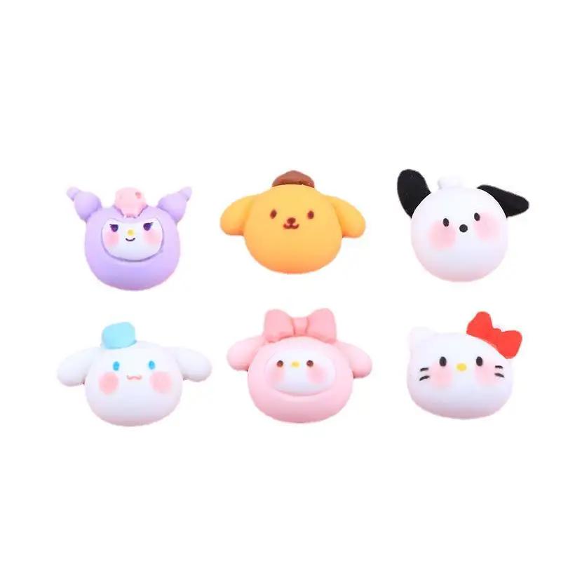 20 Pieces Of Cartoon Small Dog Cute Animal Series Resin Handmade Diy Jewelry Gifts Hair Clip Accessories