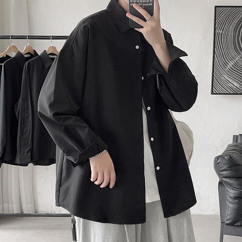2026 Men Oversize Shirts Spring Men Preppy Shirt Unisex Woman Casual Street Fashion Blouses Streetwear Men Clothing
