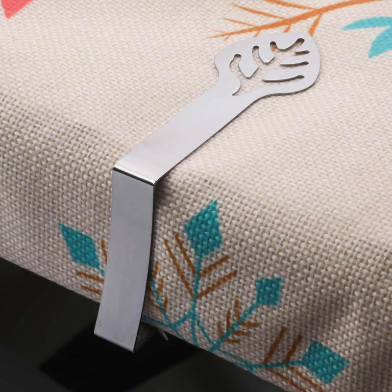 Stainless Steel Table Cloth Clip Creative Patterns Tablecloth Fixing Tool Clip Table Cover Clamp