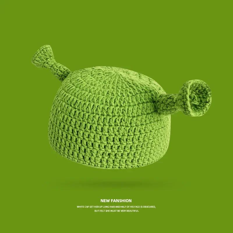 

Новая Балаклава Монстр Шерстяная Зимняя Вязаная Дьявольские Шапки Хэллоуин Рождественские Подарки Зимние Теплые Зеленая Вечеринка Смешная Шапка Шапка Шрека