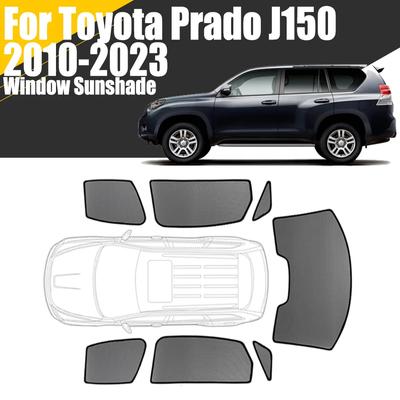 Umbrelă de soare magnetică personalizată pentru fereastră auto pentru Toyota Land Cruiser Prado J150 2010- SUV Perdele din plasă, cadru de parbriz din față