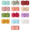 New baby nylon headband, baby cute bow wide-sided double-knotted headscarf, children's headband.