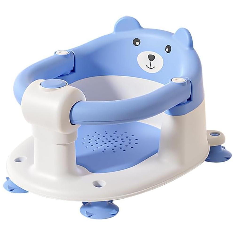 Baby Bath Seat For Babies 6 Months Plus.cute Bear Non-slip Baby Bath Chair Safe Infant & Born Bathtub Chair