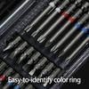 43Piece Magnetic Screwdriver Bit Set With Durability Alloy Steel SelfLocking Rod For Professional Industrial Use