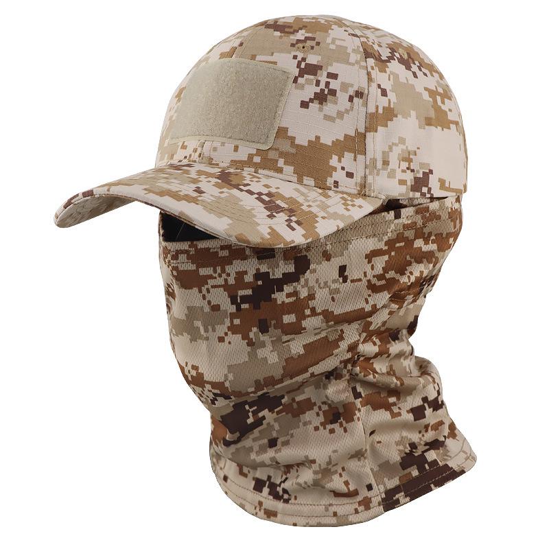 Camouflage Baseball Cap and Balaclava Set - Quick-drying, Breathable Sun Protection for Outdoor Activities