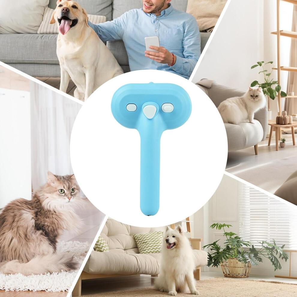 Hair Fish for Pets Cat BuiltIn Spray Hair Removal Tool For Cats Medium Blue