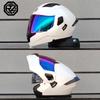 ORZ Unisex Motorcycle Helmet DOT Certification Double Lens Cross Section Helmet Safety Modular Flip Helm Helmet With Visor