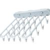 Clothes Drying Rack Wall Mounted Durable ABS Foldable Design Space Saving Clip and Drip Hanger