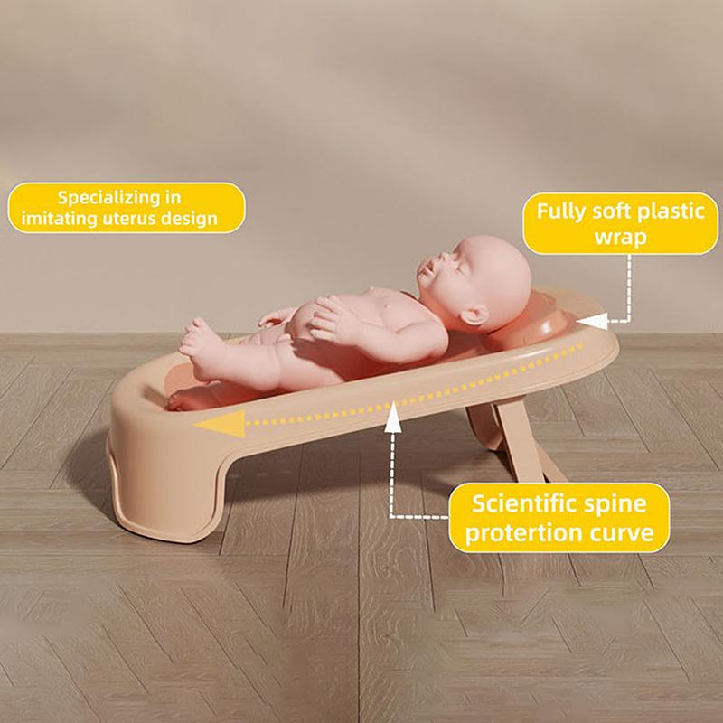 Summer Baby Bathtub Pvc Large Size Folding Bath Tub Infant Newborn Tub Portable Storage No Installation 0-5 Years Old