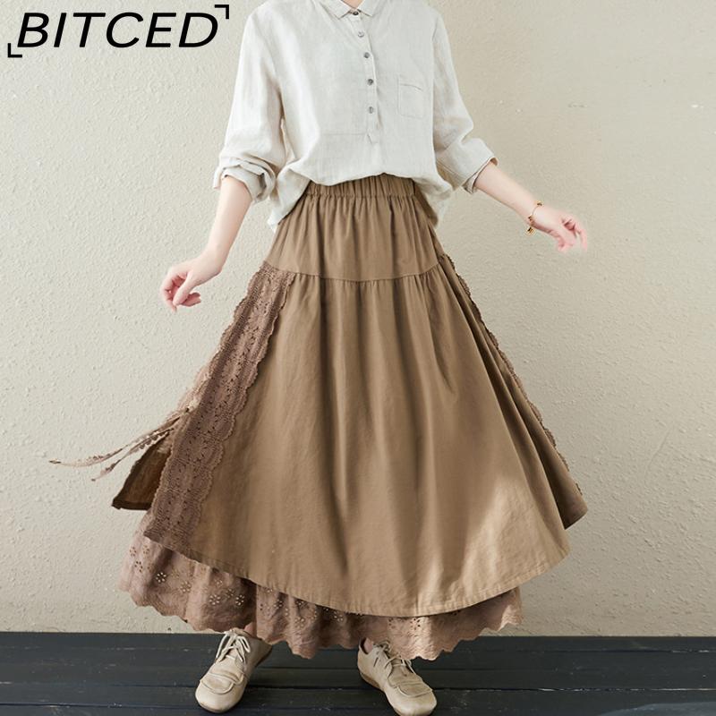 BITCED Damenmode Lässig Sommer Frühling Rock