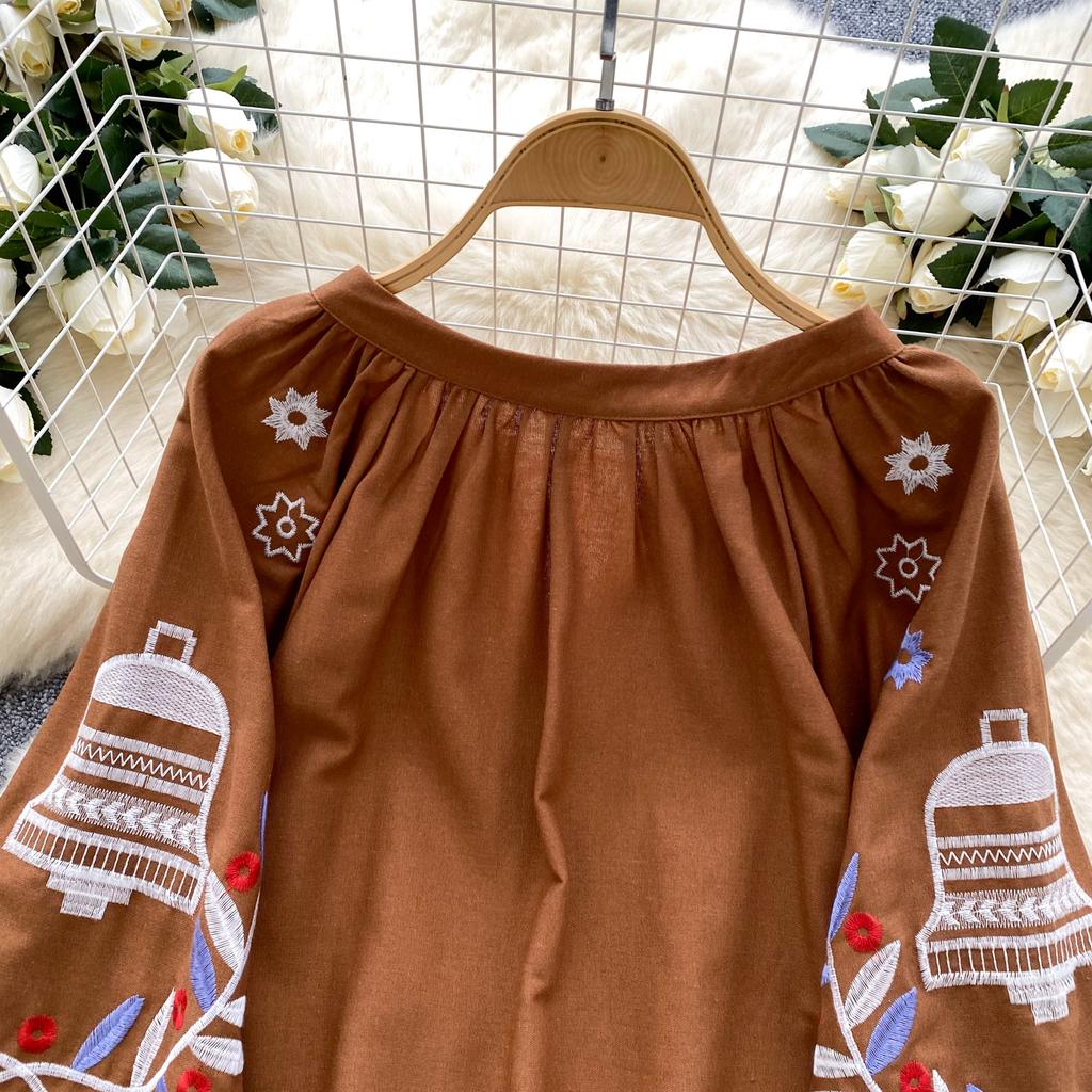 Vyšívané Vystřihované Základní Tričko Dámské s O-výstřihem Tričko Dámské Letní Slim Topy