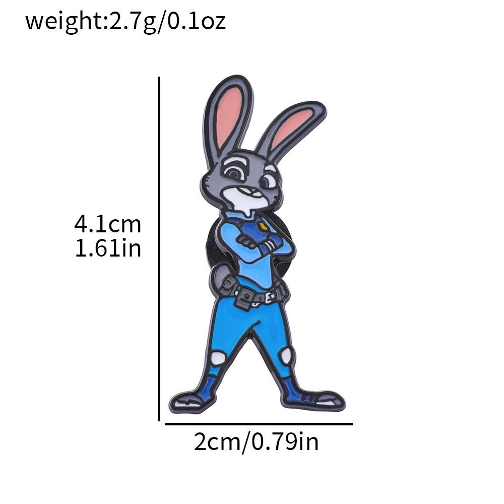 Nuovo Spilla Metallica Zootopia Volpe Nick Judy Coniglio Bob Gary Serpente Lega Spilla Accessori