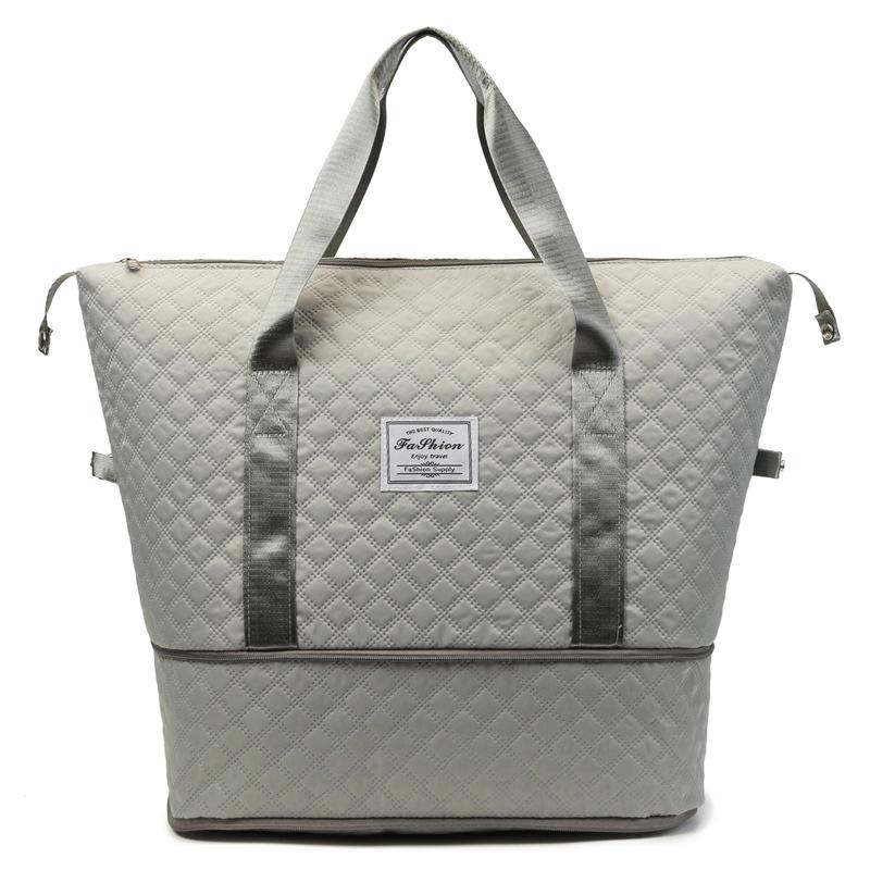 Dry and Wet and Dry Leisure Fitness Bag Short-distance Outings with Large Capacity Expandable Diamond Luggage Bag Can Be Used To Pull Rod