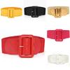 Belt Women Waist Stretch Elastic Wide Buckle Ladies Dress Waistband Strap Casual