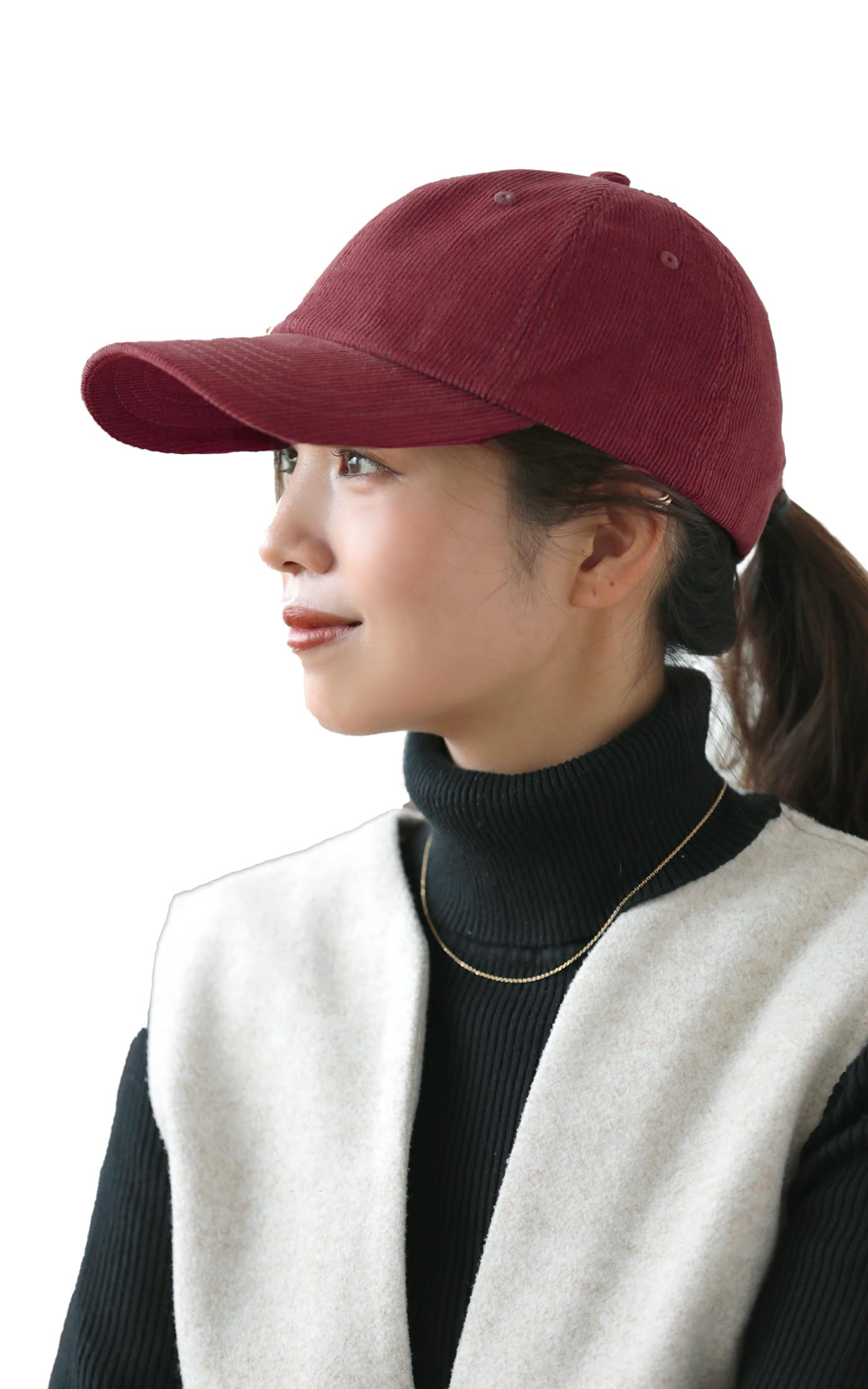 

Кепка Corduroy Deep Hat Free [Little&More] Женская (JP, Алфавит, Размер, Красный) красный