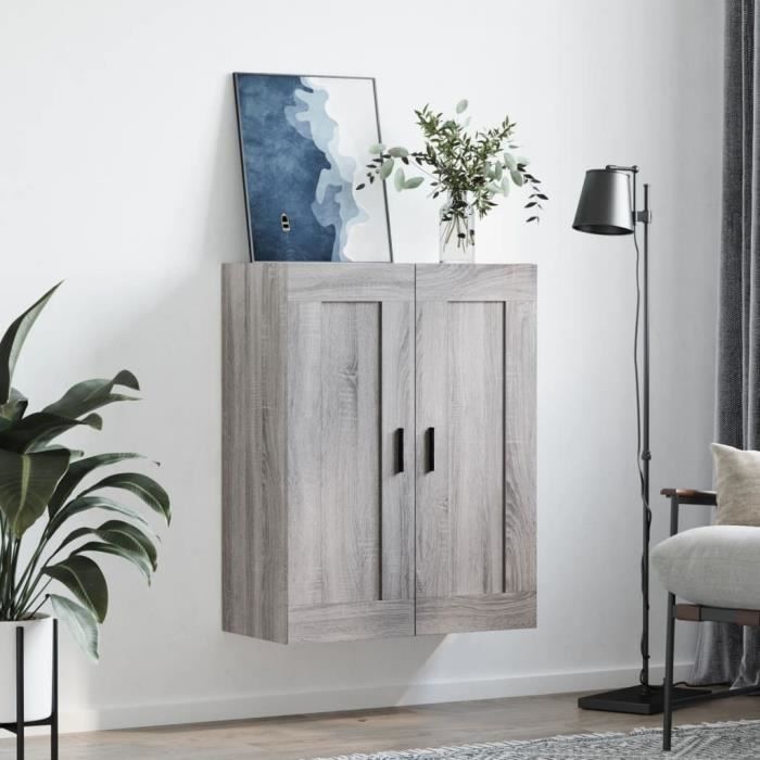 VidaXL Armoire murale sonoma gris 69,5x34x90 cm bois d'ingénierie 830402