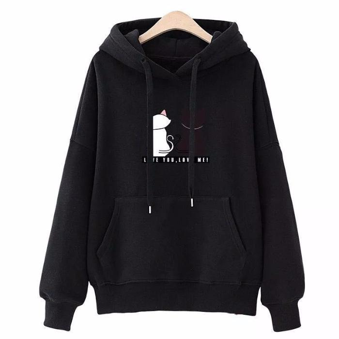 Stylish Loose Printed Top Casual Simple Comfortable Hoodies Sweatshirts Women’s