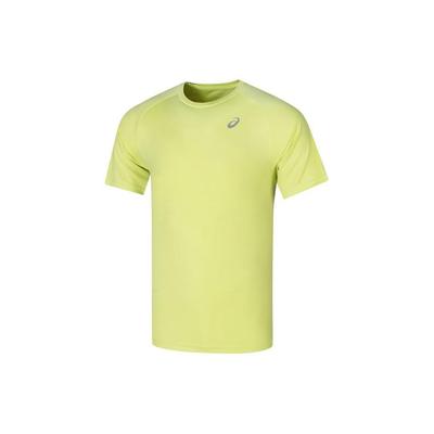 Solid Color Casual Crew Neck Short Sleeve T-Shirt Men Tops Fluorescent-Green 2011C701-751