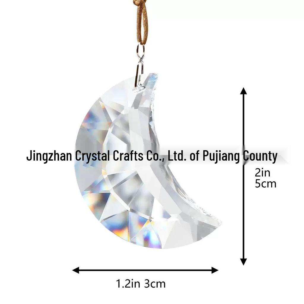 12 Constellations Moon & Pentagram Crystal Sun Catcher Pendant Set