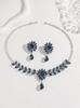 A Set of Classic Fashion Claw Chains Gold Plated Alloy Necklaces Tassels Earrings and Bracelets for Lady