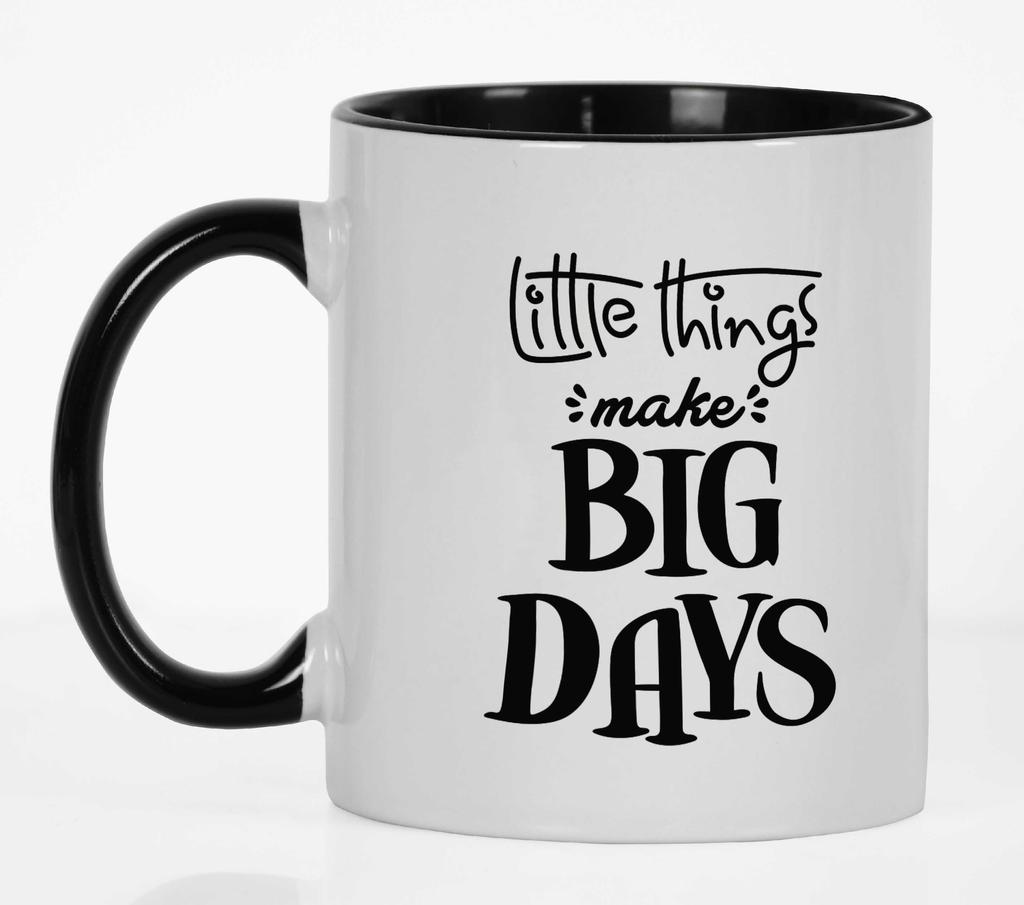 Inkdotpot Little Things Make Big Days Encouragment Motivational Positivity Vibes Quotes Birthday Gift For Employee Boss Coworkers  - 11Oz
