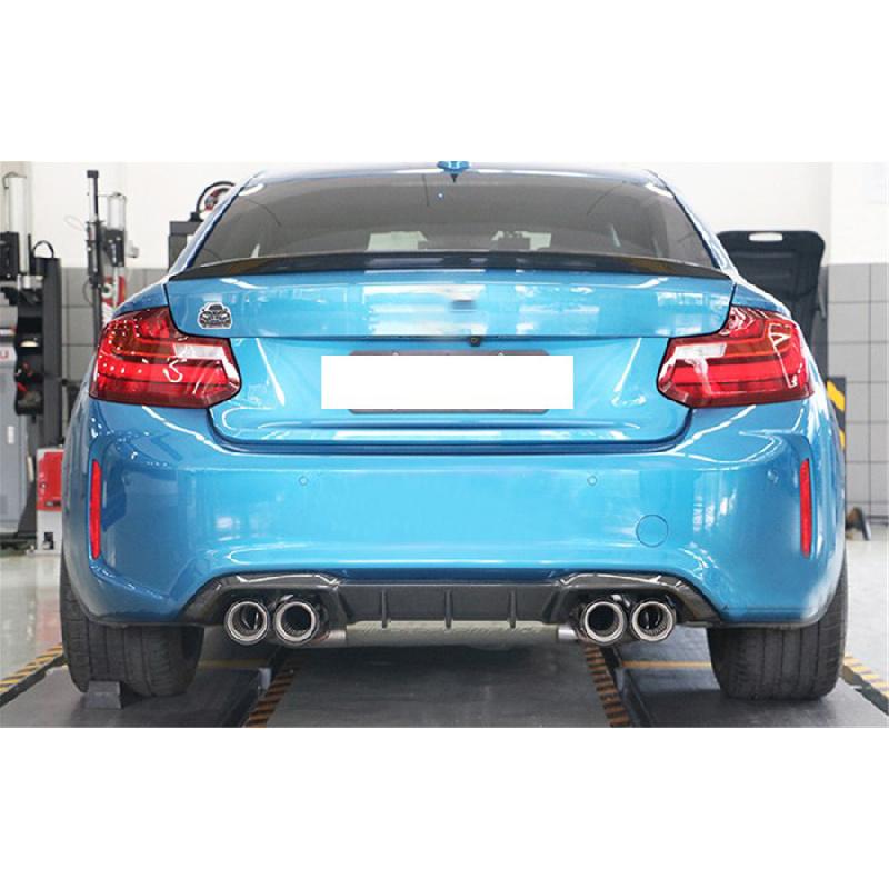 2Pc 60Mm-93Mm Glossy Carbon Fiber  For Bmw M