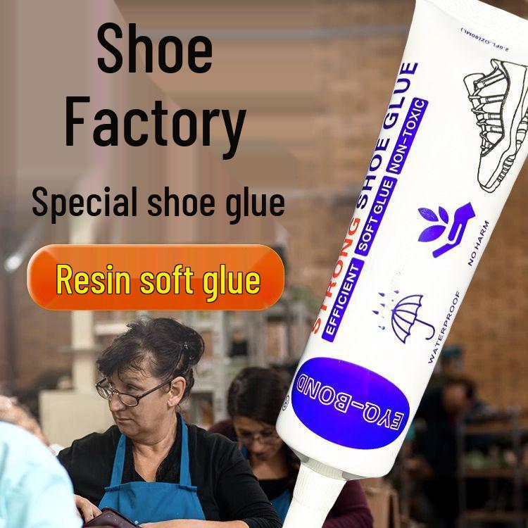 Cola Forte Transparente para Sapatos: Macio, Impermeável, Não Endurecedor para Reparo de Couro e Pneus
