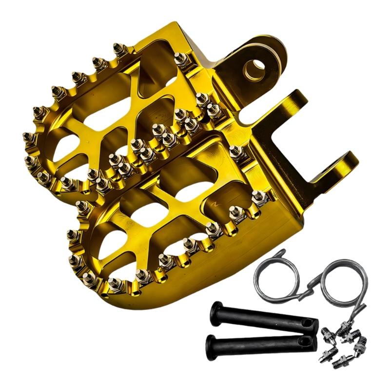 Aluminum Rubber Motorcycle Foot Pegs for XR250 Adjustable Angle Antislip Design Foot Rest Pedal Modification