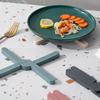 Kochbereich Topfuntersetzer TPR Hitzebeständige Matte Faltbar Rutschfest Topf Pfanne Matte Tisch Möbel Platzdeckchen Geschirr Teller Kreuzhalter Untersetzer Küche