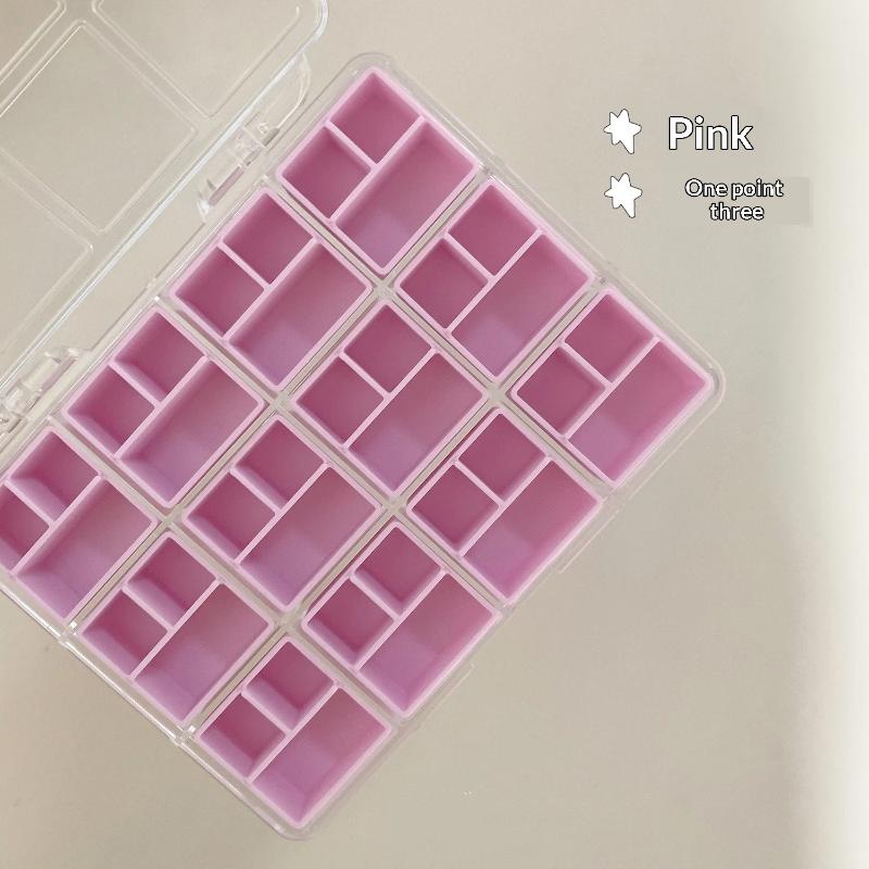 Jewelry Earrings Display Box with Transparent Design for Comprehensive Nail Accessories Storage