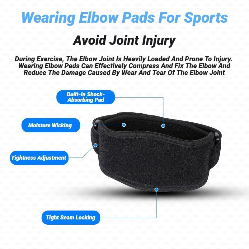 1Pcs Unisex Fitness Tool Sports Adjustable Elbow Brace Compression Arm Support For Tennis Golf Basketball Volleyball