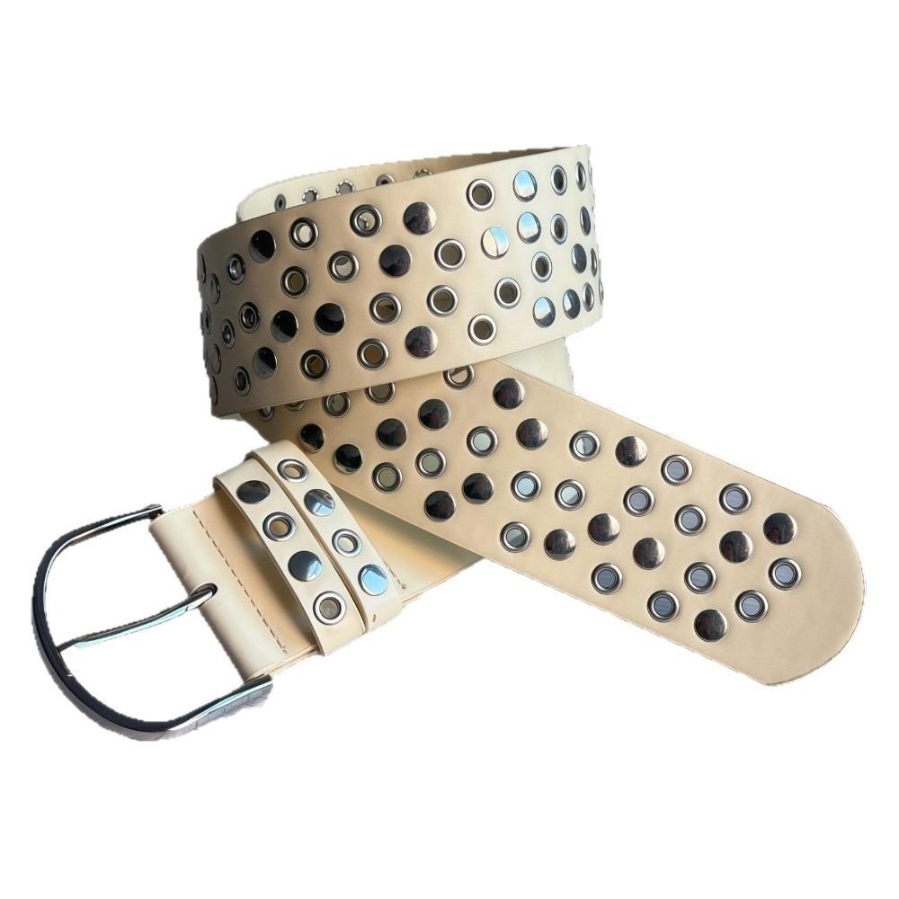 Heavy-Duty Design Punk Studded Belt Personalized Retro-style Decorative Belt Concert