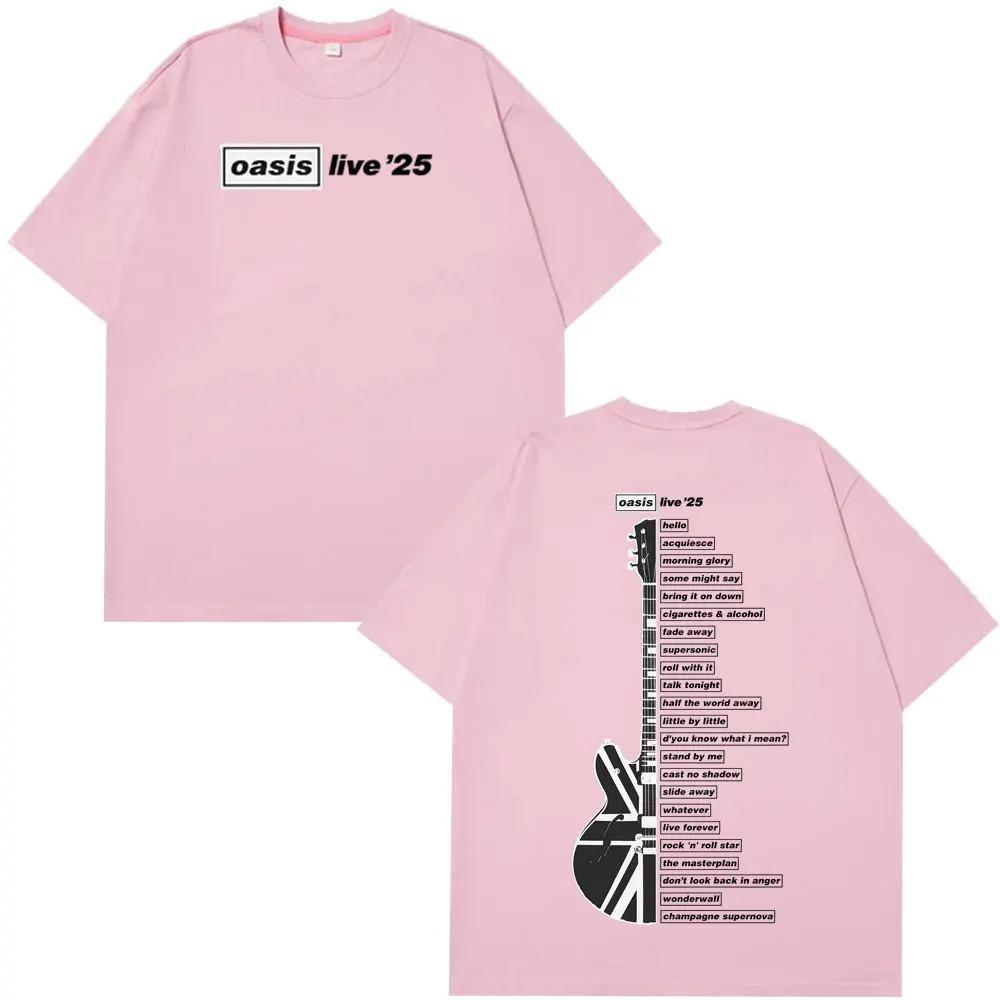 Oasis Live '26 Wembley Tour Men's T-shirt Fan Merch Summer Men's Hip-hop Fashion T-shirt Comfortable Casual Men's T-shirt Top