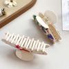 Blume Frauen Haifisch-Klammer Koreanischer Stil Acryl Haar-Kralle Strassstein-inlay Haar-Kralle Weiblich