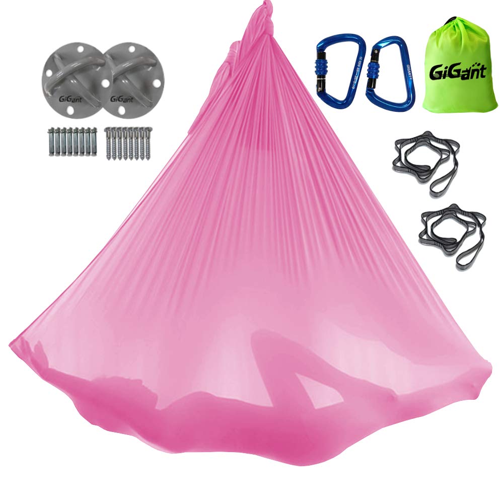 GiGant Aerial Yoga Hammock Full Set 5m x Aerial Yoga Hammock Aero Yoga (GiGant) [Official] 2.8m (Pastel Pink)