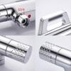 New Chrome Bathroom Shower Faucet Set Thermostatic Bathtub Shower Mixer Set Wall Mounted Brass Waterfall Style Chrome