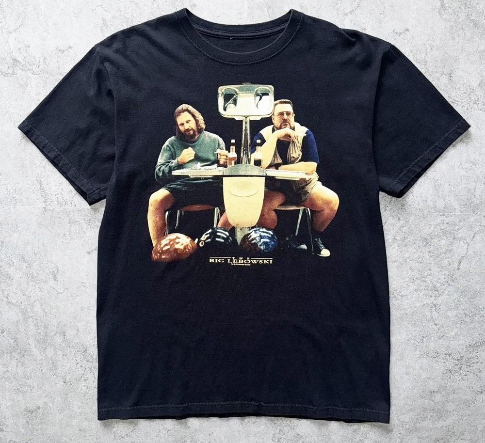 Новая футболка 1998 года 90-х Фильм «Большой Лебовски» Футболка «Криминальное чтиво» S-5XL Репринт Унисекс Футболка XL